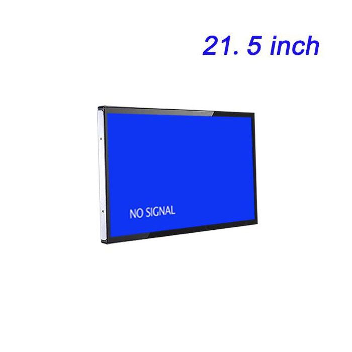 Máquina publicitaria LCD de alta definición integrada para interiores de 21,5 pulgadas con pantalla de promoción de productos de alto brillo