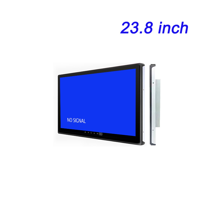 23.8 pulgadas pantalla de visualización integrada multifuncional fuera de la sala de conferencias del taller CNC de grado industrial