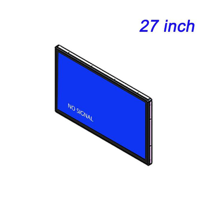 Pantalla LCD industrial integrada de 27 pulgadas con visualización de alta definición y promoción de color verdadero