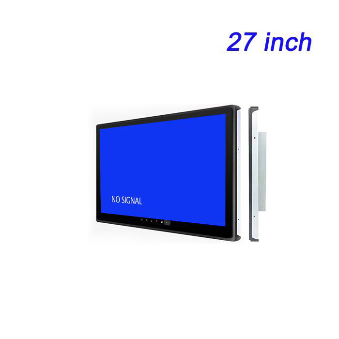 Pantalla LCD industrial integrada de 27 pulgadas con visualización de alta definición y promoción de color verdadero