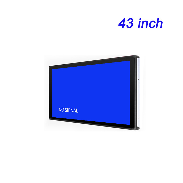 Display de entrada HDMI incorporado de 43 pulgadas fabricante al por mayor pantalla de menú personalizada de la tienda de leche y té