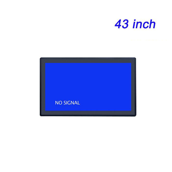 Display de entrada HDMI incorporado de 43 pulgadas fabricante al por mayor pantalla de menú personalizada de la tienda de leche y té