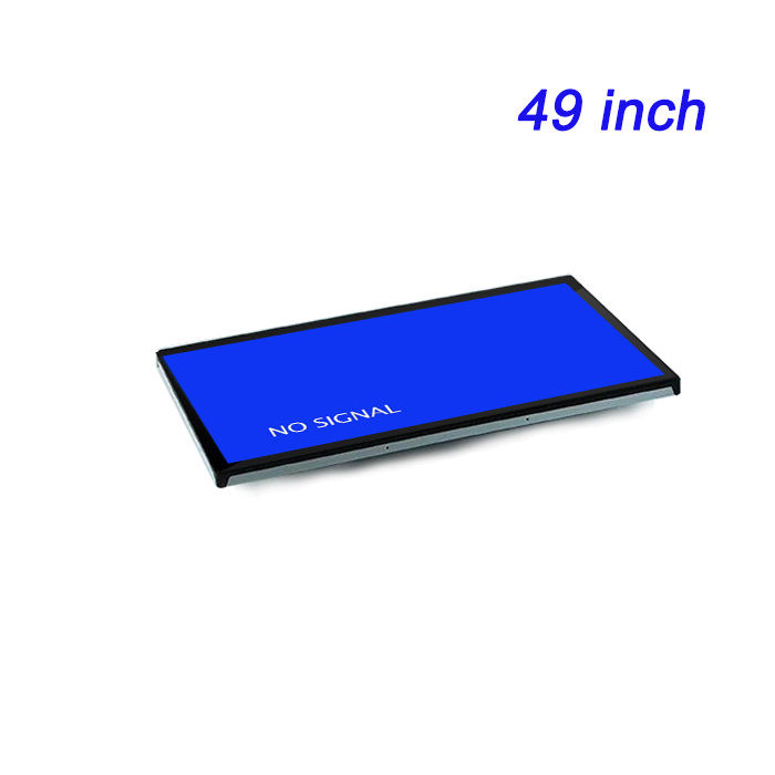 49 pulgadas Incorporado tres pruebas duradera de alta definición HDMI entrada de color verdadero salida de pantalla LCD fabricante pantalla industrial