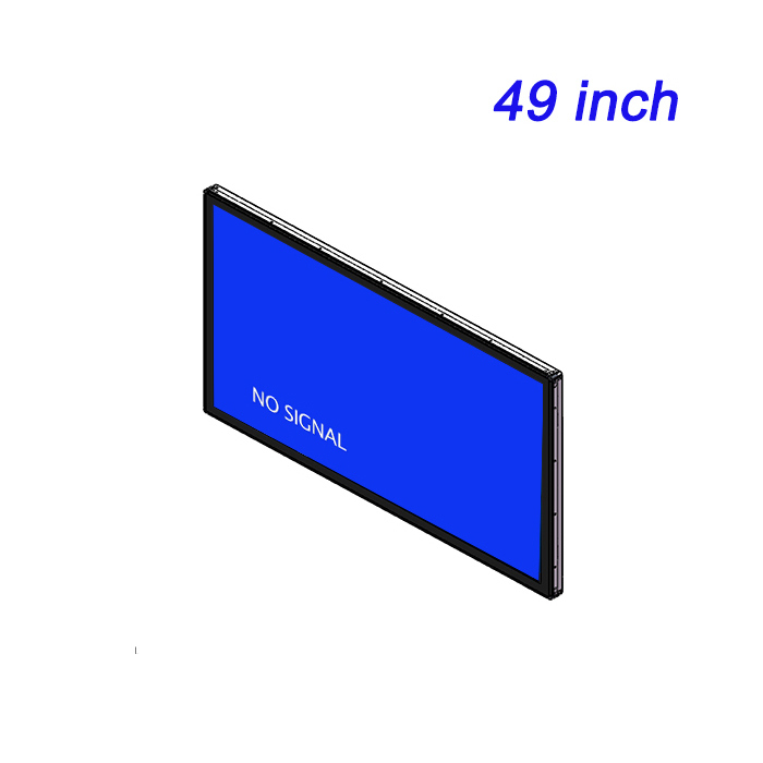 49 pulgadas Incorporado tres pruebas duradera de alta definición HDMI entrada de color verdadero salida de pantalla LCD fabricante pantalla industrial
