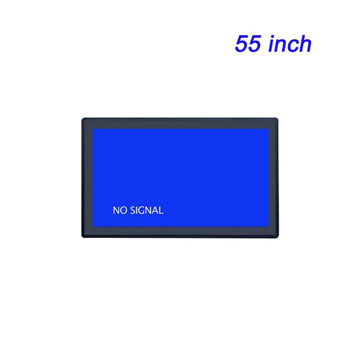 55 pulgadas 4K integrado monitor de venta al por mayor centro comercial hospital banca de negocios pantalla de publicidad