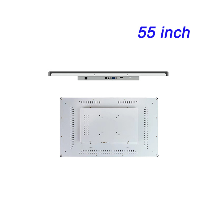 55 pulgadas 4K integrado monitor de venta al por mayor centro comercial hospital banca de negocios pantalla de publicidad