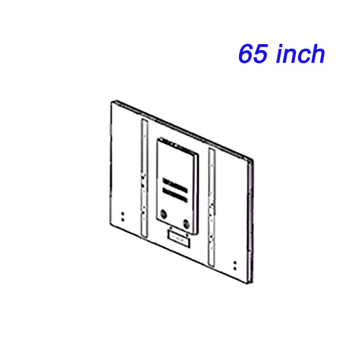65 pulgadas Fuente asequible fabricante Aeropuerto de publicidad de promoción de pantalla grande incrustada