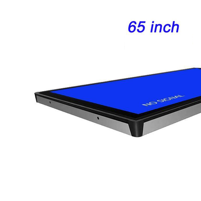 65 pulgadas Fuente asequible fabricante Aeropuerto de publicidad de promoción de pantalla grande incrustada