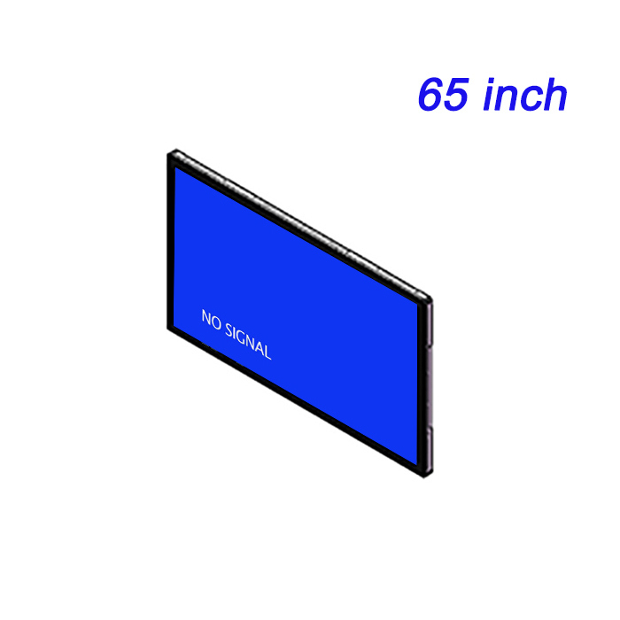 65 inch Affordable Source Manufacturer Airport Advertising Promotion Embedded Large LCD Monitors