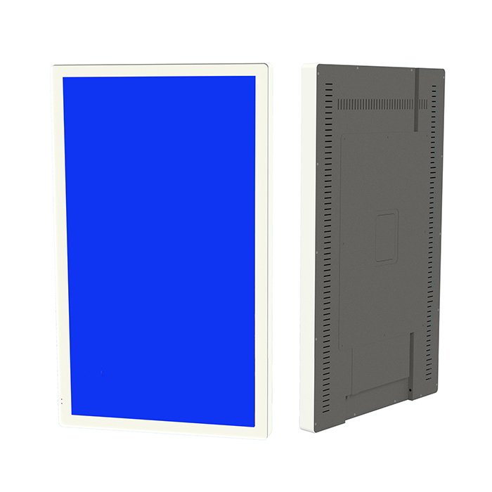 32 inch hospital consultation room entrance split screen call queue system standalone display screen
