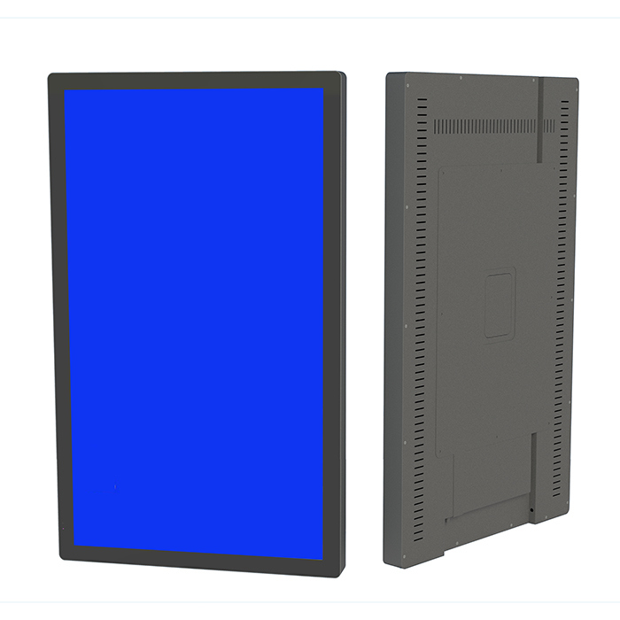 32 inch hospital consultation room entrance split screen call queue system standalone display screen