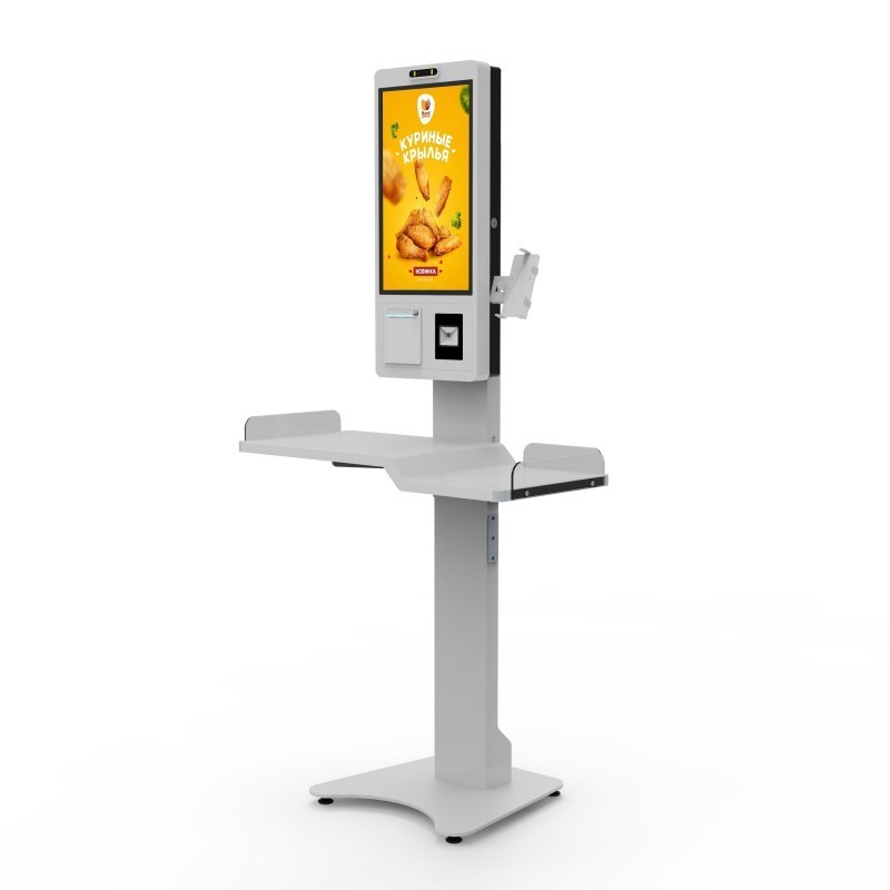 Supermarket Capacitive Touchscreen Food Ordering Kiosk 21.5 inch with Payment Self-Checkout Android SDK Features