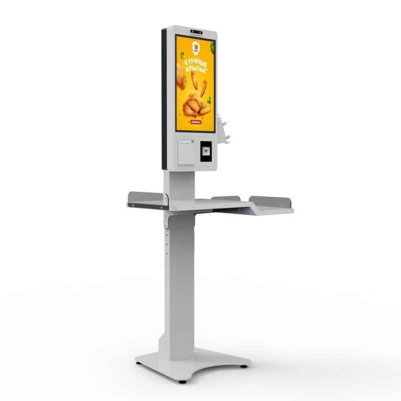 Supermarket Capacitive Touchscreen Food Ordering Kiosk 21.5 inch with Payment Self-Checkout Android SDK Features