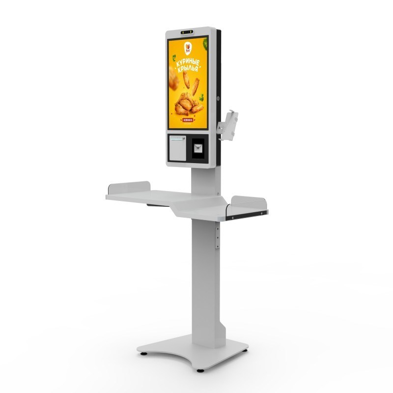 Supermarket Capacitive Touchscreen Food Ordering Kiosk 21.5 inch with Payment Self-Checkout Android SDK Features