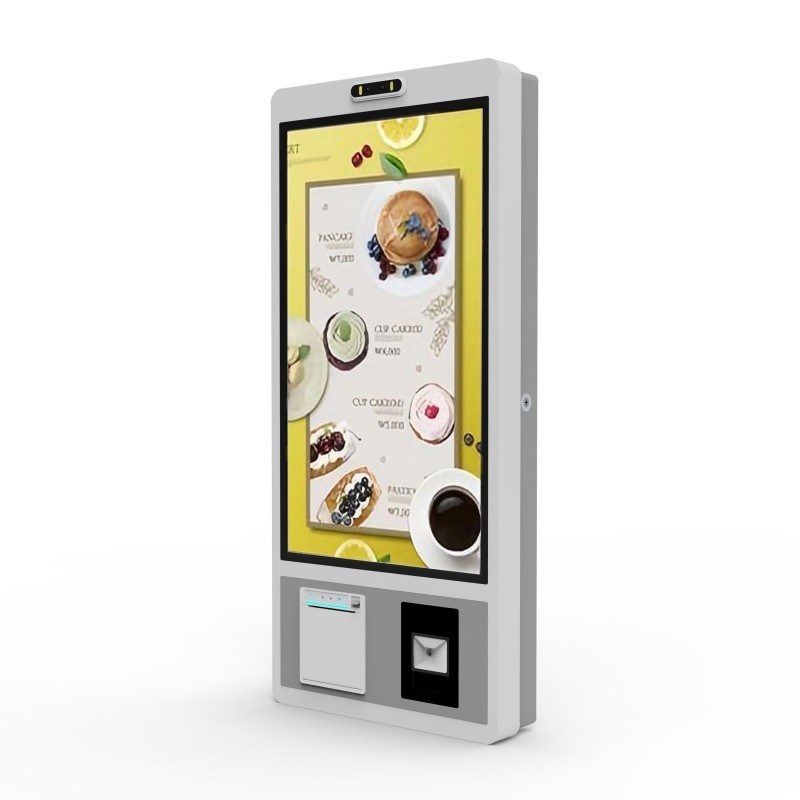 23.6 Inch Android Touch Screen  Wall Mounted Self Service Queue Management System Kiosk Advertising Equipment