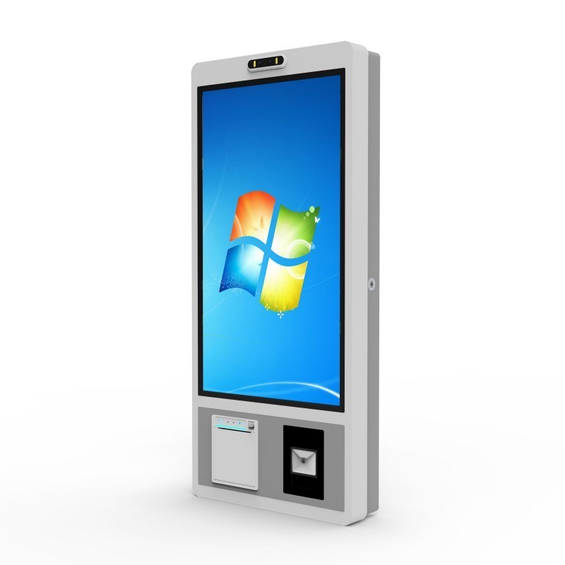 27 inch Windows Ordering Robot Manufacturer Wall Mount Touch Screen with Cashless Card Payment