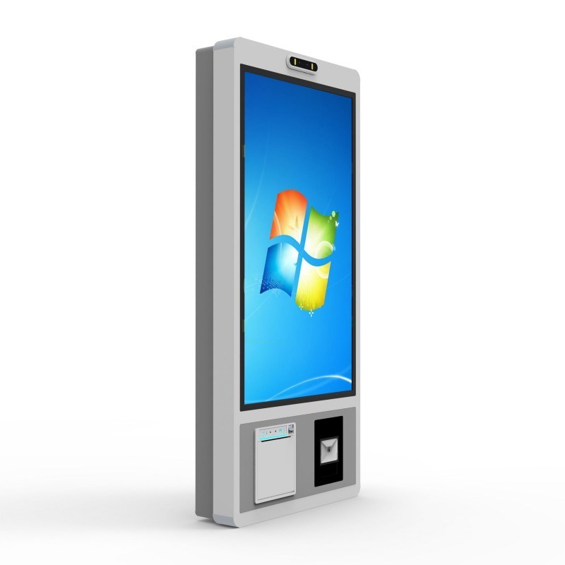 27 pulgadas de ventanas Quioscos de colas automáticas Fabricante Montado en la pared Control de acceso de pantalla táctil Quioscos de pago automático Quioscos con pago sin efectivo con tarjeta