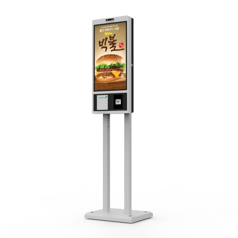 Custom KFC Mcdonalds 27 Inch Windows Touch Screen Fast Food Self Service Ordering Kiosk