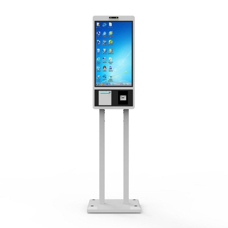 Custom KFC Mcdonalds 27 Inch Windows Touch Screen Fast Food Self Service Ordering Kiosk