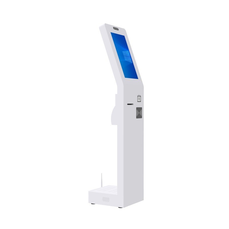 18.5 Inch Fast Food Interactive Self-Service Cash Register Kiosk Terminal Printer Scanner Kiosk Square Self Order Kiosk
