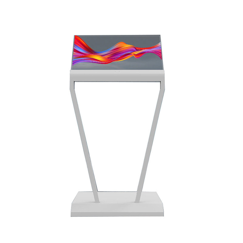 White 1366×768 resolution 30 inch Transparent OLED Screen with All-Glass Touch screen kiosk from China