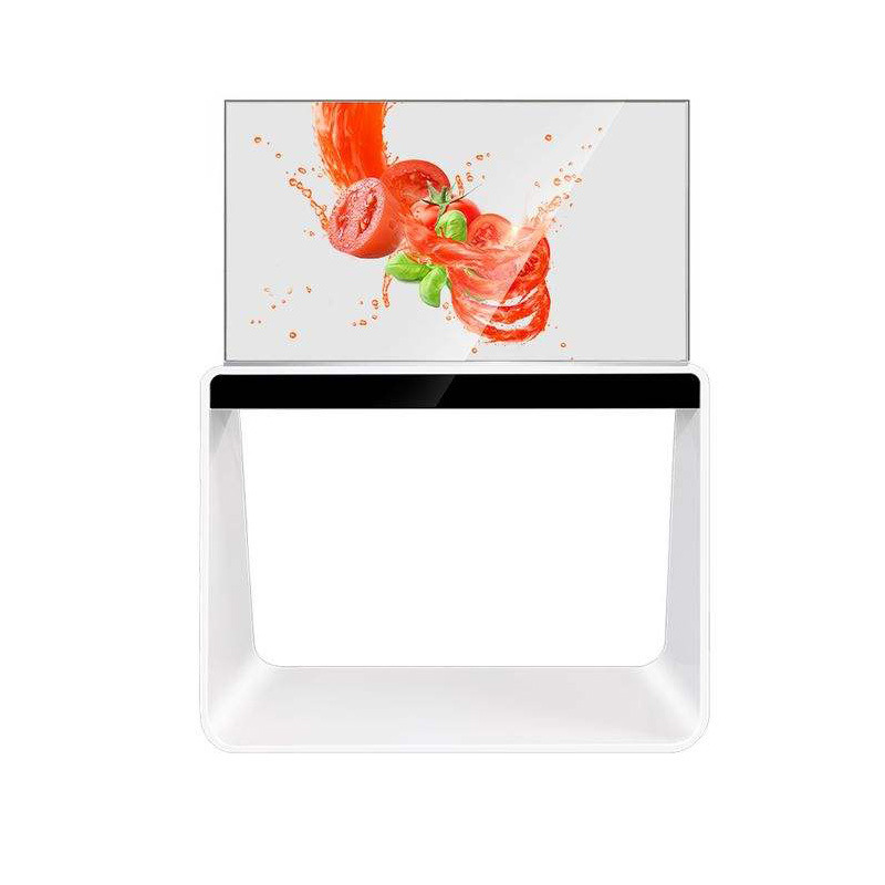 Affichage transparent de 55 pouces alimentation électrique stable Écran OLED transparent fiable pour diverses applications