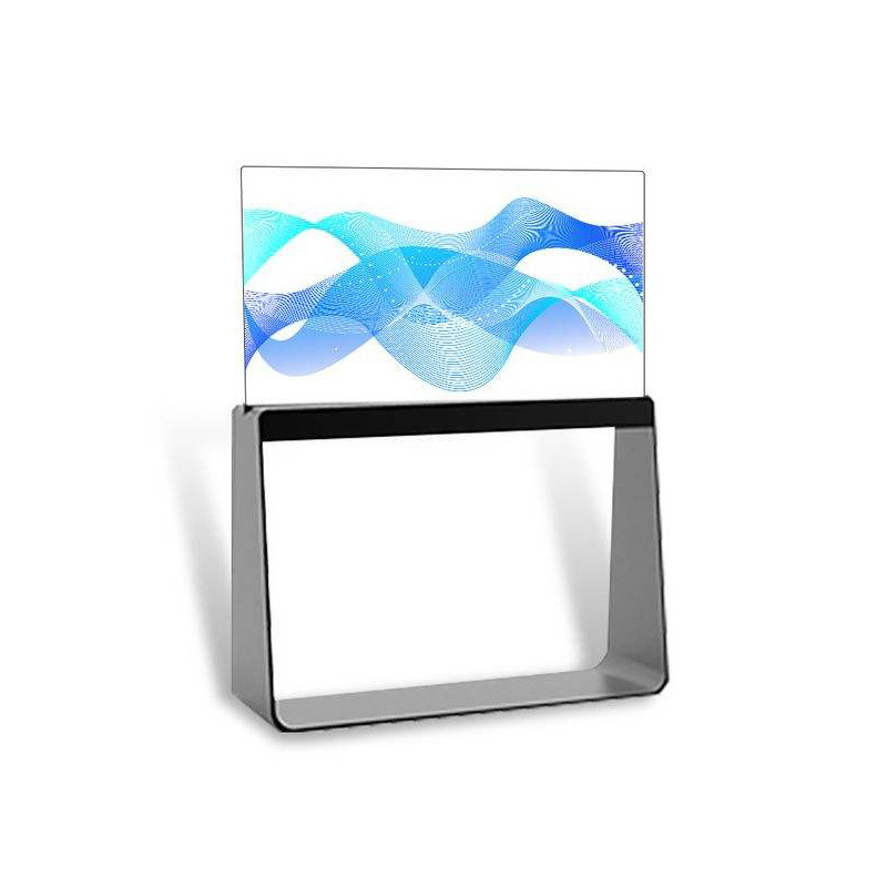 Affichage transparent de 55 pouces alimentation électrique stable Écran OLED transparent fiable pour diverses applications