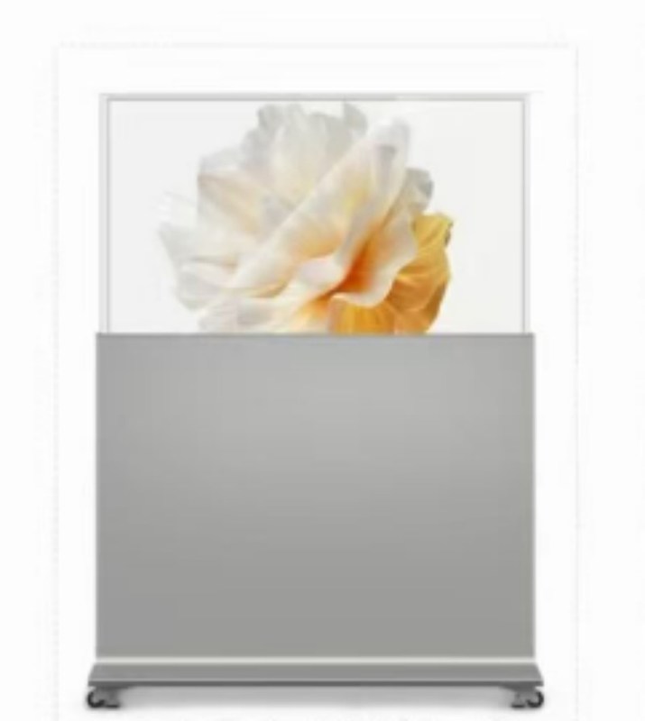 Écran tactile OLED transparent à levage automatique de 55 pouces pour l'orientation en magasin et centre commercial