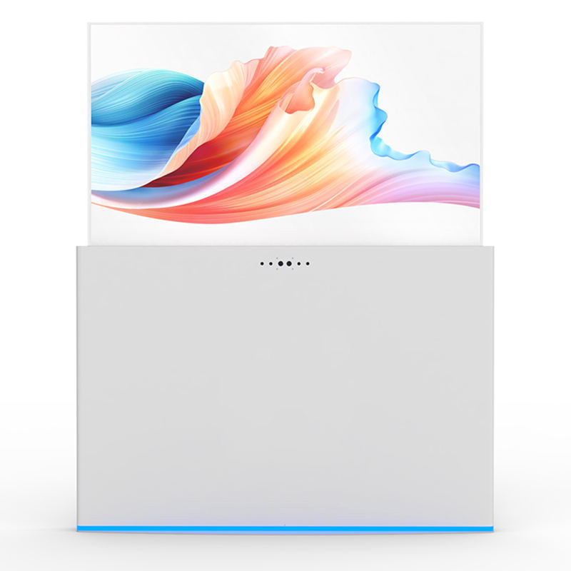 खुदरा दुकान और हवाई अड्डे के विज्ञापन के लिए 55 इंच उच्च पारदर्शिता पूर्ण रंग पारदर्शी ओएलईडी डिस्प्ले