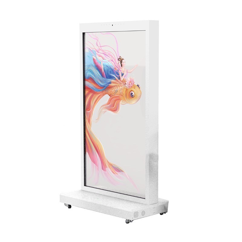 77 inch 4K Self-luminous lg transparent oled Vertical Commercial Intelligent Kiosk Touchscreen Display