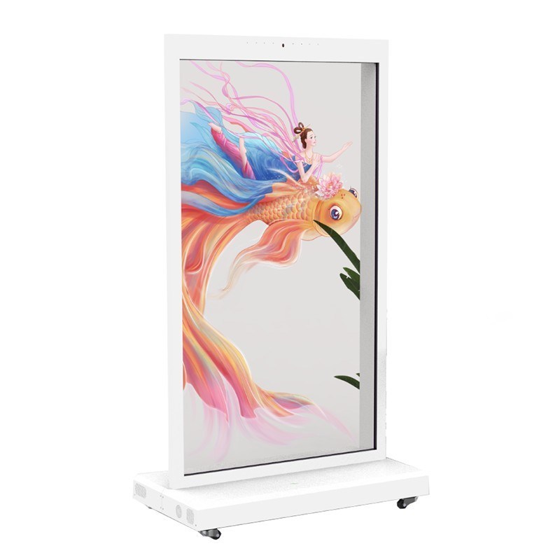 77 inch 4K Self-luminous lg transparent oled Vertical Commercial Intelligent Kiosk Touchscreen Display