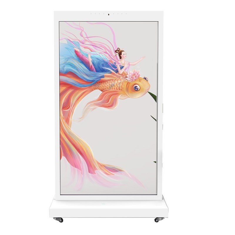 77 inch 4K Self-luminous lg transparent oled Vertical Commercial Intelligent Kiosk Touchscreen Display