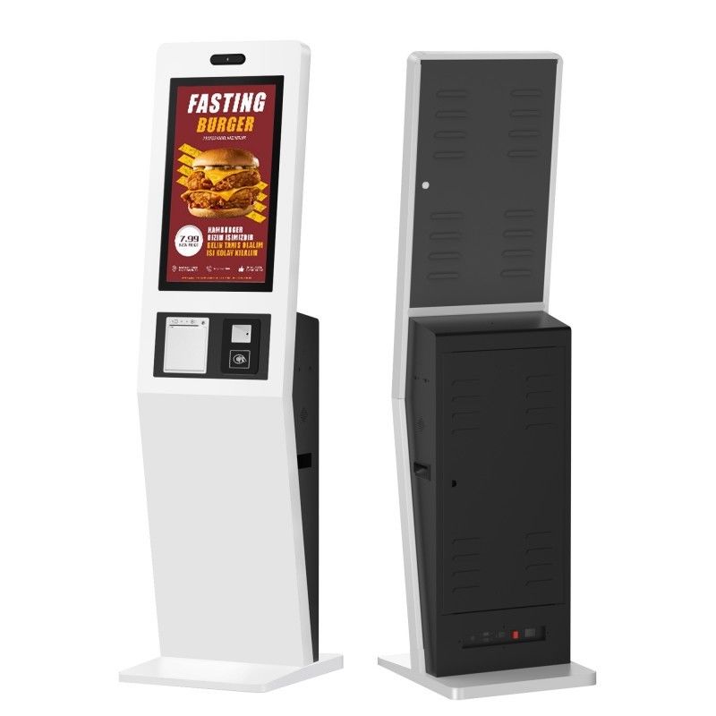 32 Inch Desktop Square Self Service Kiosk Windows 11 Kiosks in Restaurant Ordering Table