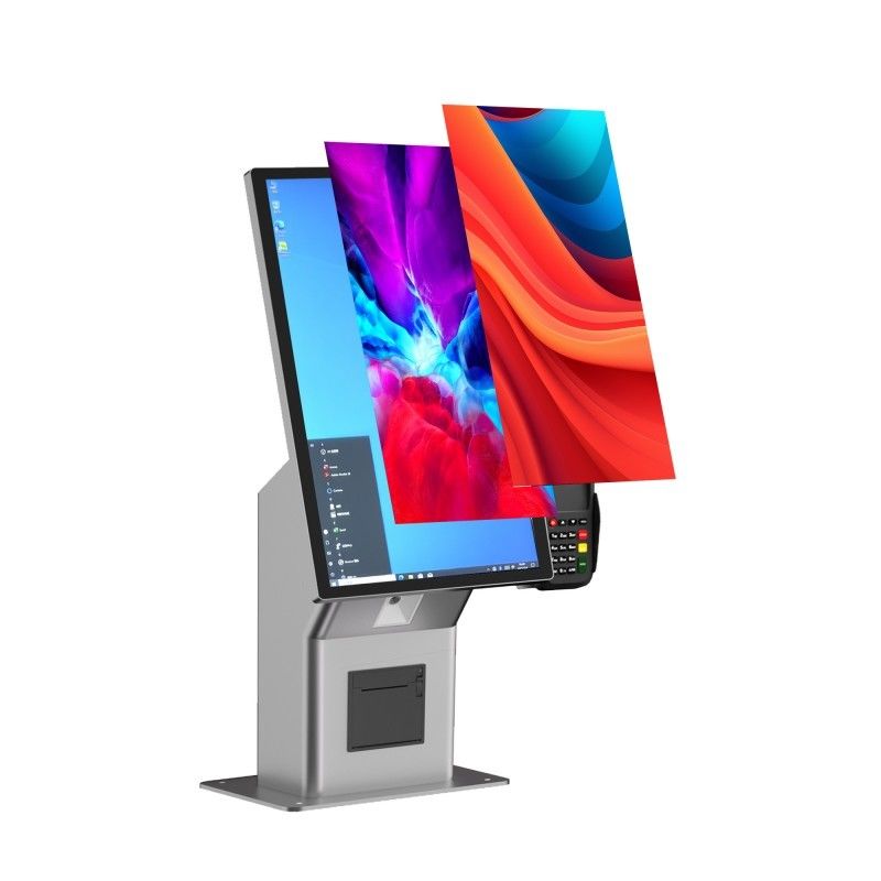 Food Ordering POS Machine System 21.5 Inch Restaurant Ordering Kiosk Touch Screen Windows Self-Ordering Payment Kiosk