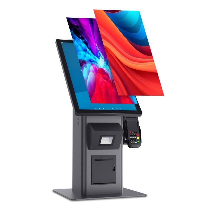 23.8 Inch Restaurant Self Service Kiosk with NFC POS Terminal LCD Android Touch Screen for Payment Self-Ordering Terminal