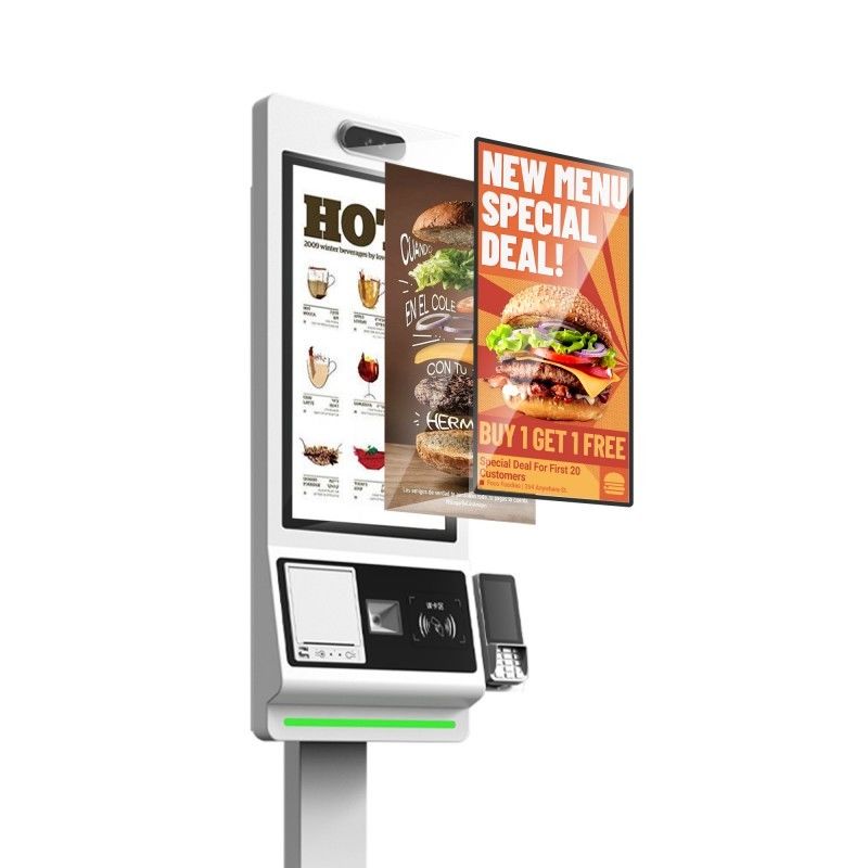 Máquina de Quiosque de Pagamento de Autoatendimento com Tela Sensível ao Toque de 21,5 Polegadas Personalizável com Preço de Fábrica, Leitor de Código de Barras SDK à Prova D'água para Restaurantes