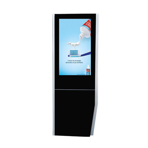 Pantalla vertical de 55 pulgadas, a prueba de lluvia, a prueba de agua, a prueba de rayos, antirrobo, máquina publicitaria para exteriores de alta definición