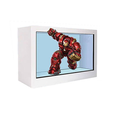 49 inch Smart Transparent LCD Display Cabinet 3D Holographic See Through Lcd Display