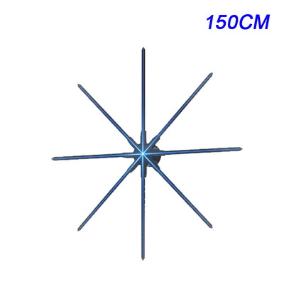 150 CM 3D Hologram Fan Interactive 3D Hologram Ad LED Fan For Shopping Mall