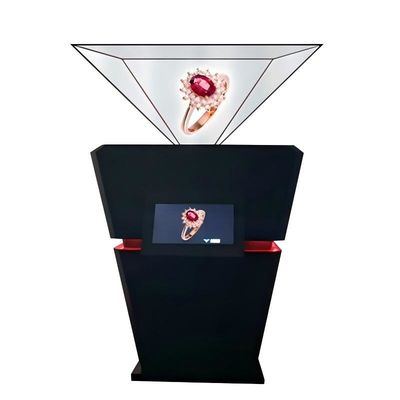 Kabinet Tampilan Stereoskopik 360° Kabinet Imaging Holographic 21,5 inci untuk Aula Pameran Perusahaan