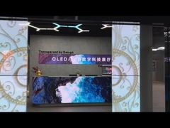 55 Inch lg transparent oled tv Self-luminous Automatic Door Video Wall Advertising Display