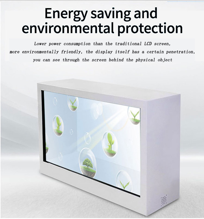 4K पारदर्शी एलसीडी डिस्प्ले बॉक्स अनुकूलन योग्य एलसीडी देखें के माध्यम से डिस्प्ले 0