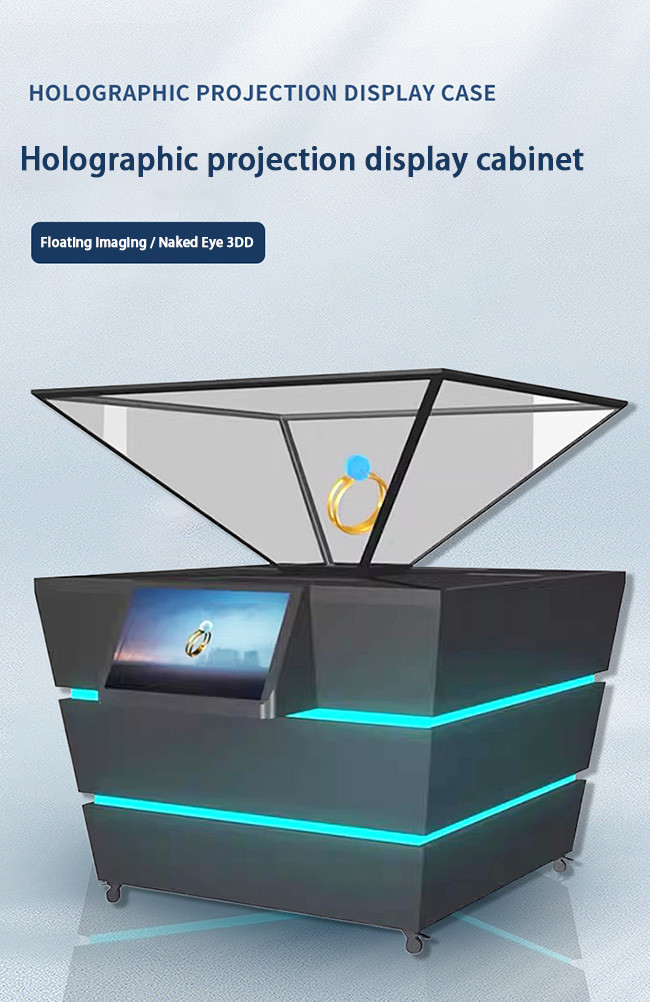 Hô-lô-gơm tương tác hiển thị sản phẩm 360 3D Hologram Screen Box cho tiếp thị bán lẻ 0
