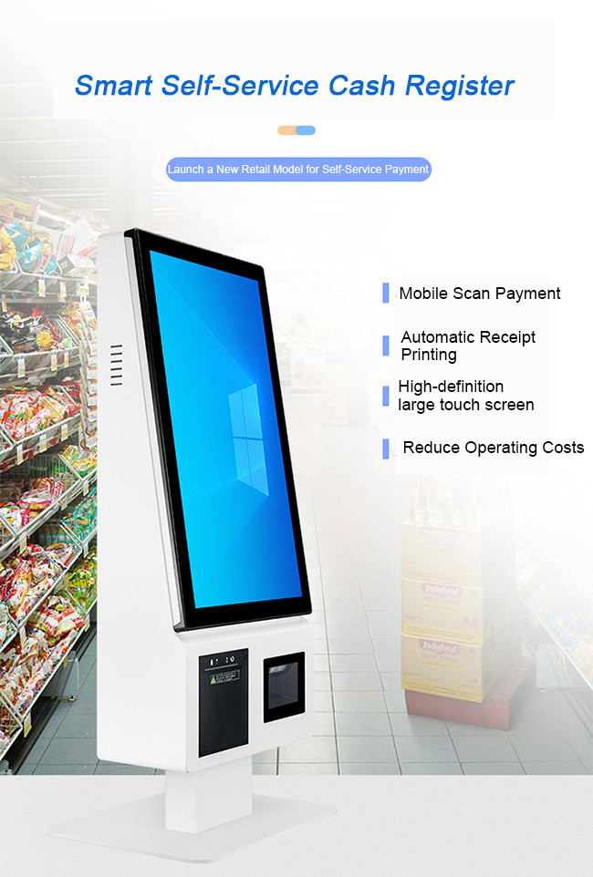 21.5" Dịch vụ khách hàng Kiosk màn hình cảm ứng Kiosk tự đặt hàng 2