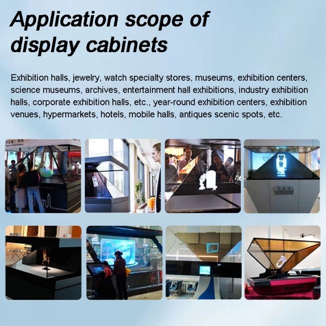 Écran d'affichage transparent holographique avancé Affichage tactile tridimensionnel à 360 degrés Android OS 4